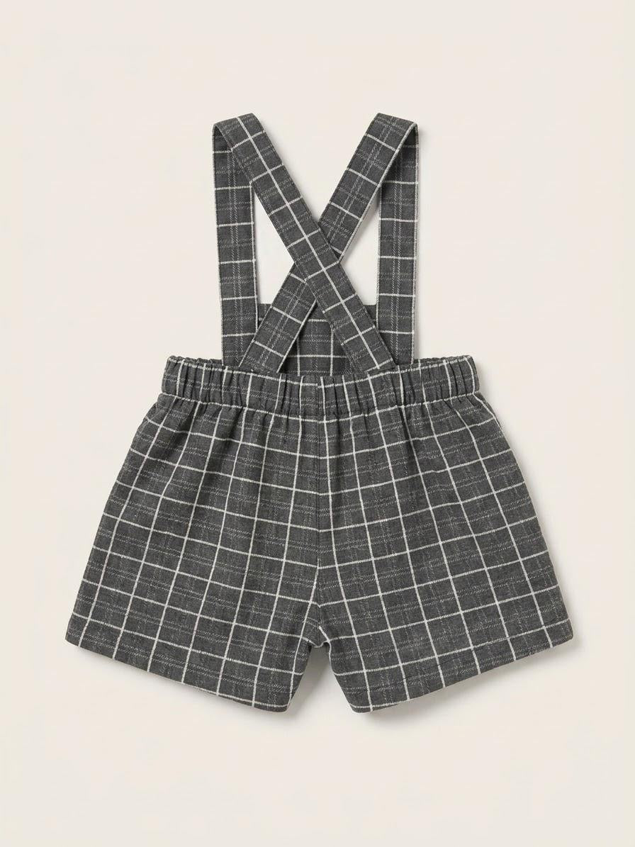Pantalón con tirantes - Castaño