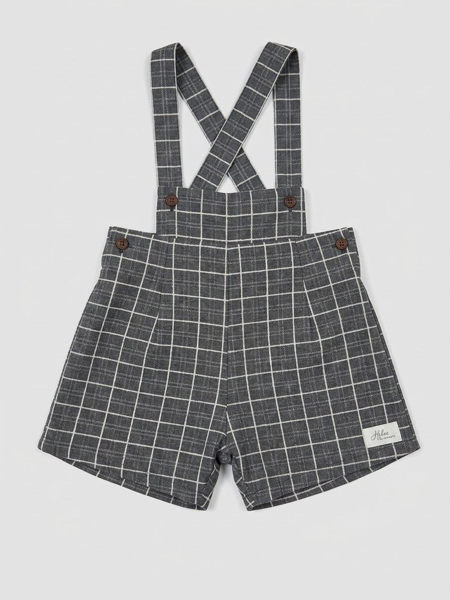 Pantalón con tirantes - Castaño