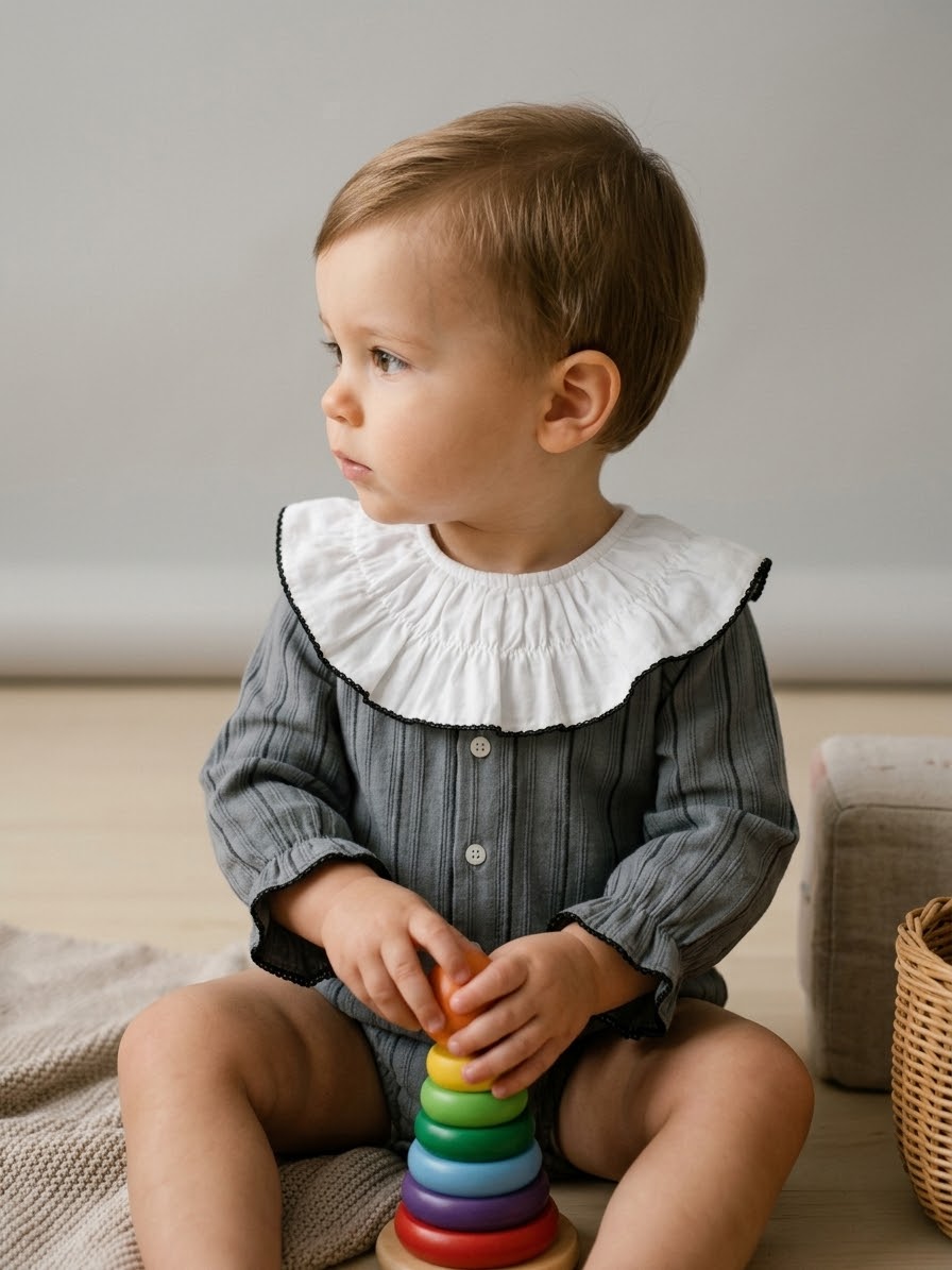 Pelele con cuello blanco - Olmo