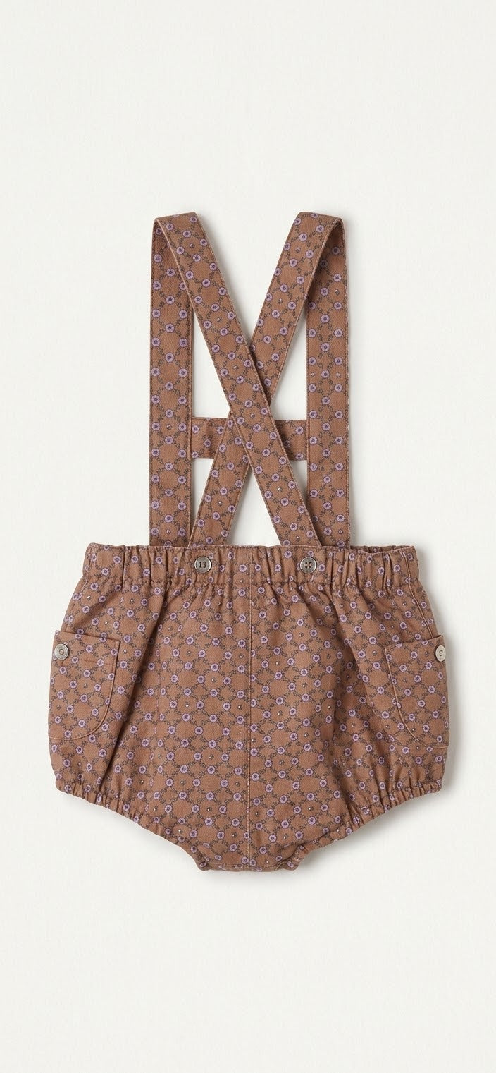 Pantalón con tirantes bolsillos - Tierra