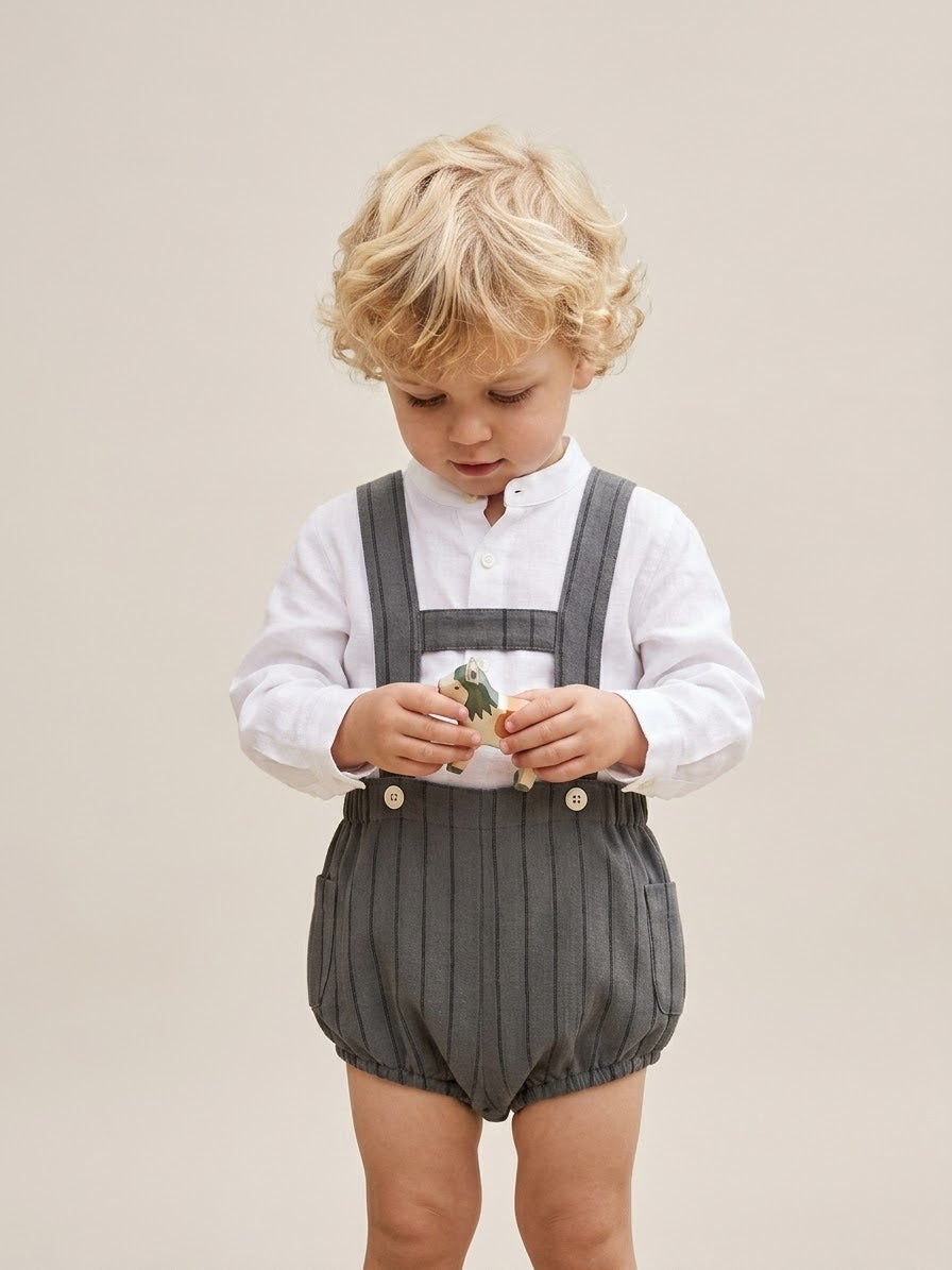 Pantalón con tirantes bolsillos - Olmo