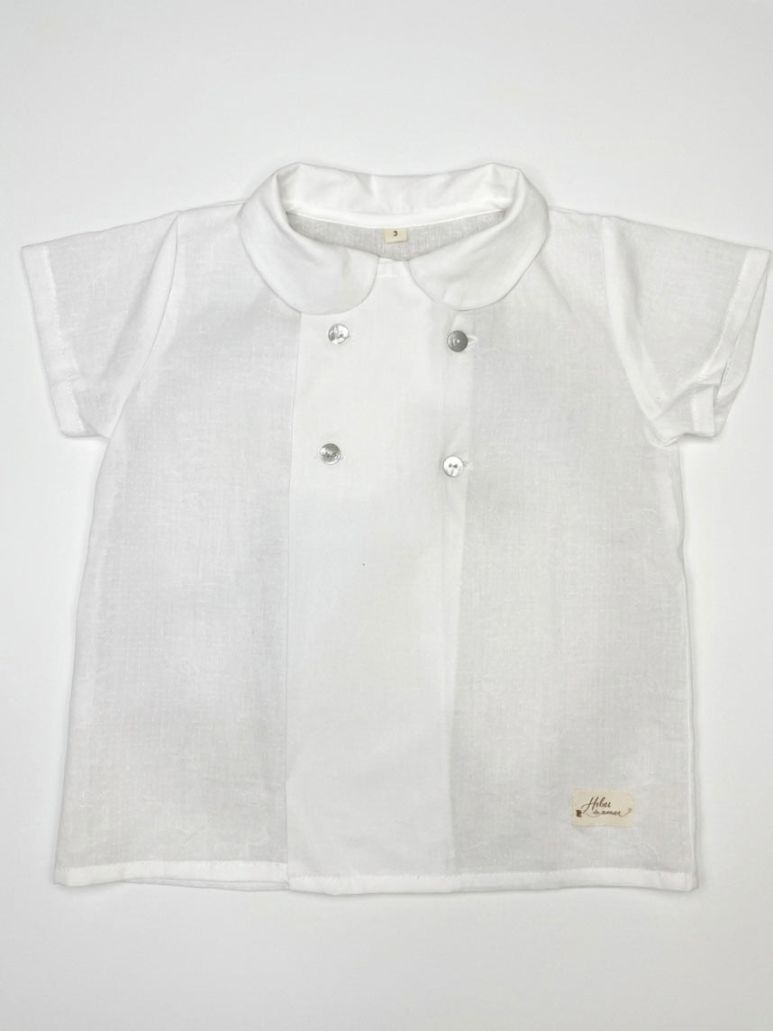 Camisa manga corta blanca