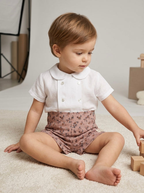 Camisa manga corta blanca