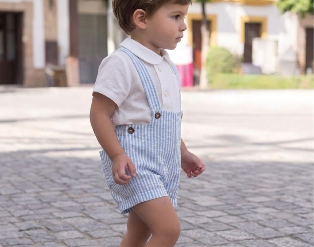 Pantalón con tirantes - Mar