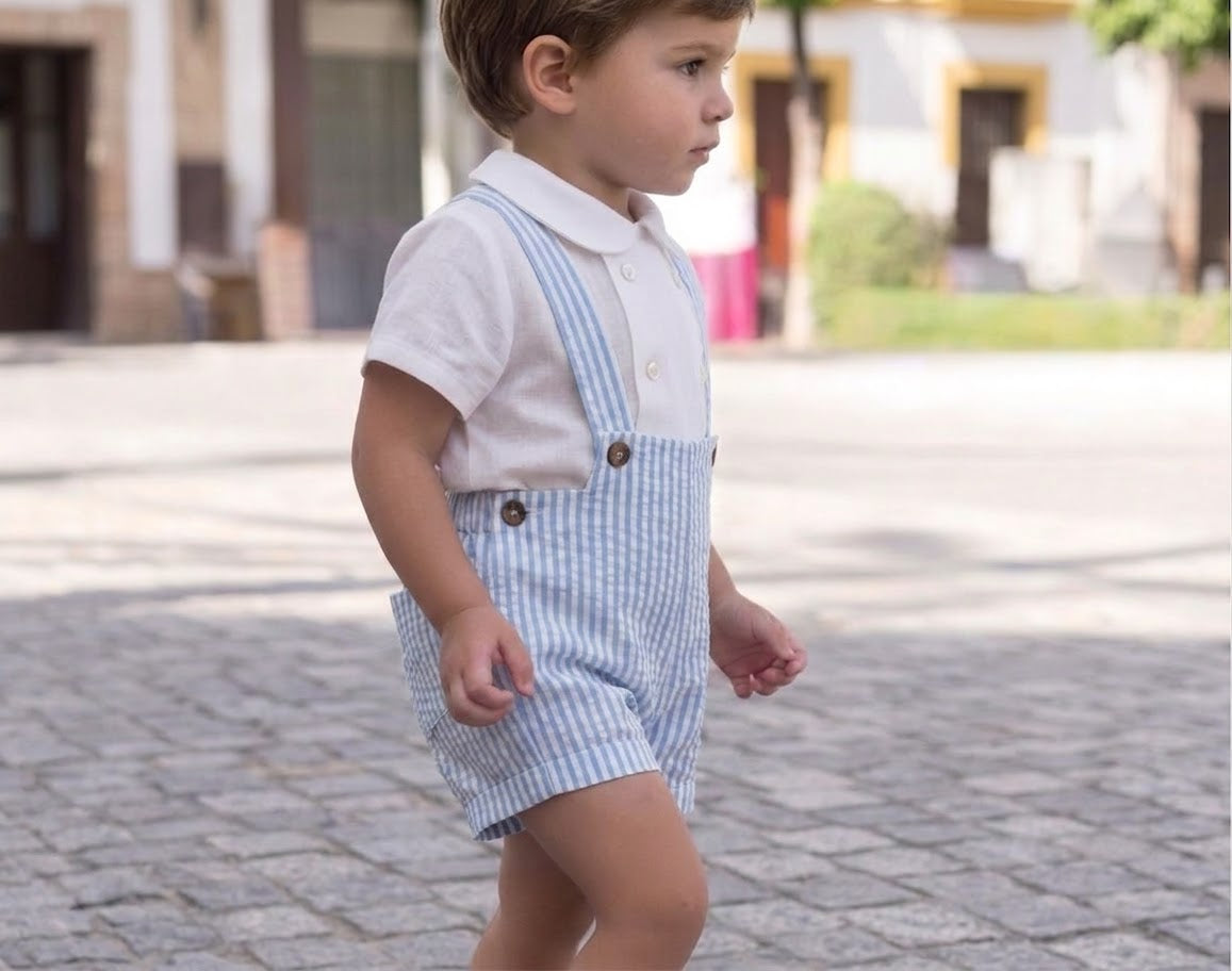 Pantalón con tirantes - Mar